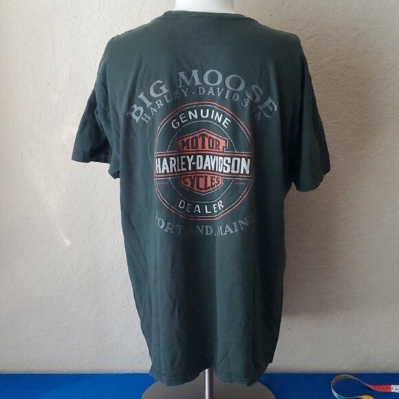 Harley Davidson 2013 Green/black skeleton rider Big Moose Portland Maine - Picture 5 of 8